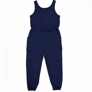 Navy‎ Blue Kids Jumpsuit cargo